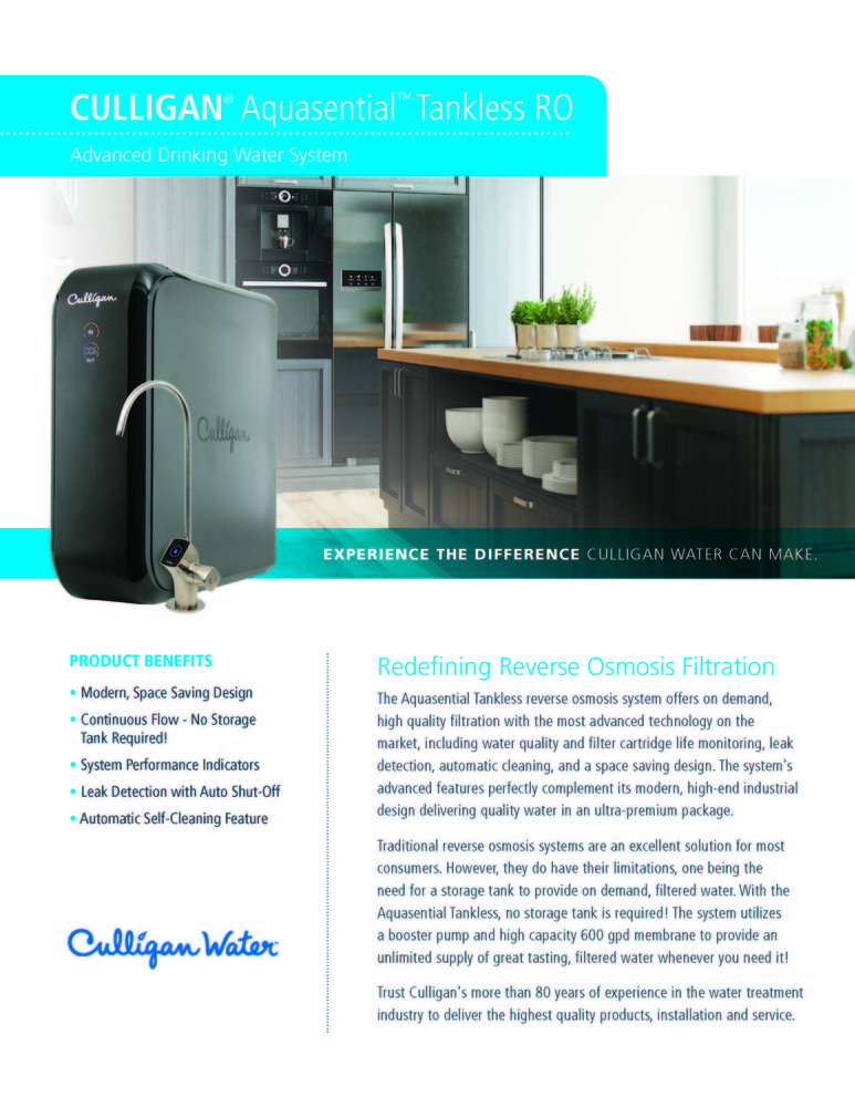 Culligan Aquasential Tankless RO